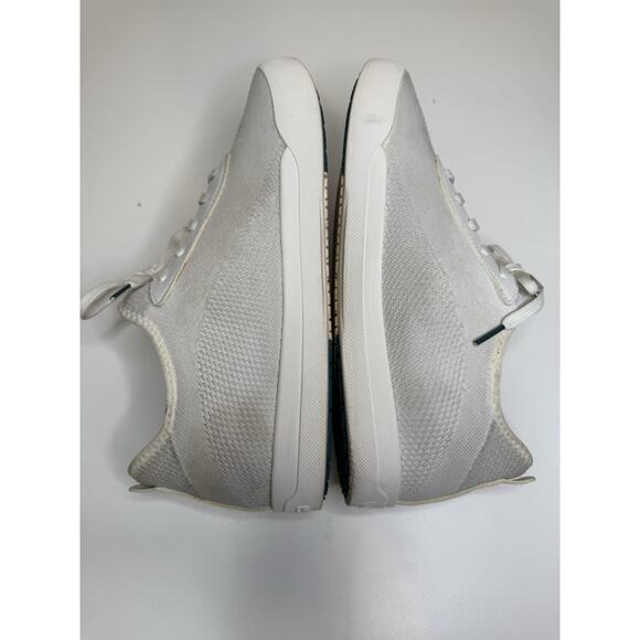 Vessi Weekend Sneaker Mens 12 Marbled White Knit Low Lace Up Athleisure Shoe - Picture 5 of 10